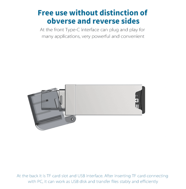 LUXWALLET C-Transit - USB-C Naar USB 2.0 Kaartlezer - Compatibel Met Micro SD Kaart - Plug-and-Play - Compact en Draagbaar – Zilver - Afbeelding 7