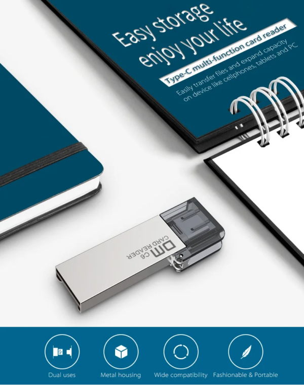 LUXWALLET C-Transit - USB-C Naar USB 2.0 Kaartlezer - Compatibel Met Micro SD Kaart - Plug-and-Play - Compact en Draagbaar – Zilver - Afbeelding 8