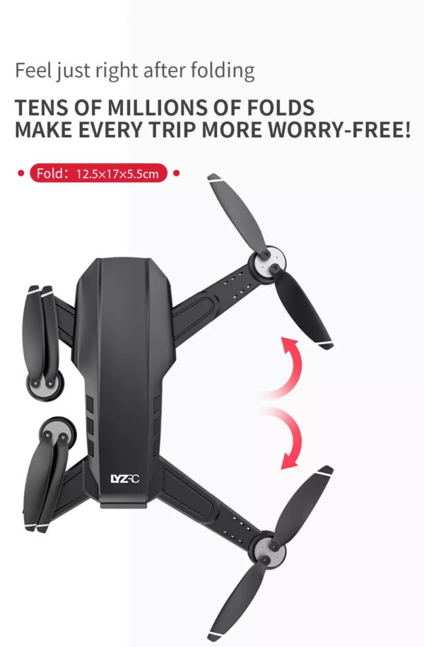 LUXWALLET Libra LAOS - WiFi GPS 4K Drone – Laser Obstakel Ontwijking - 30KM/h - 214 Gram - 2MP - Stabilisator - 1200m + 2x Accu - Afbeelding 31