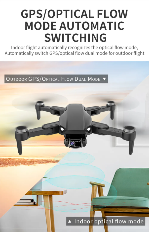 LUXWALLET Libra LAOS - WiFi GPS 4K Drone – Laser Obstakel Ontwijking - 30KM/h - 214 Gram - 2MP - Stabilisator - 1200m + 2x Accu - Afbeelding 27