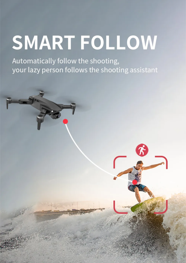 LUXWALLET Libra LAOS - WiFi GPS 4K Drone – Laser Obstakel Ontwijking - 30KM/h - 214 Gram - 2MP - Stabilisator - 1200m + 2x Accu - Afbeelding 25