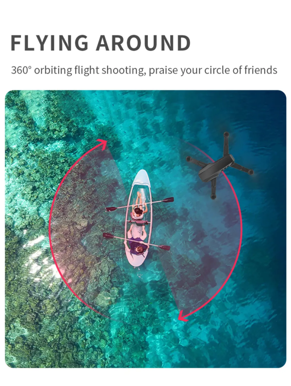 LUXWALLET Libra LAOS - WiFi GPS 4K Drone – Laser Obstakel Ontwijking - 30KM/h - 214 Gram - 2MP - Stabilisator - 1200m + 2x Accu - Afbeelding 22