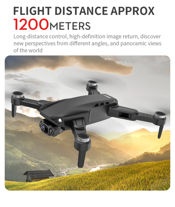 LUXWALLET Libra LAOS - WiFi GPS 4K Drone – Laser Obstakel Ontwijking - 30KM/h - 214 Gram - 2MP - Stabilisator - 1200m + 2x Accu - Afbeelding 12