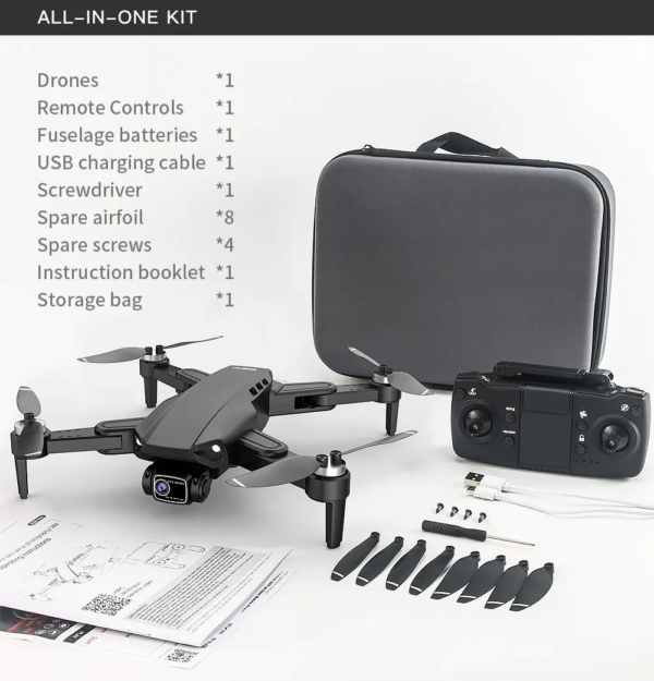 LUXWALLET Libra LAOS - WiFi GPS 4K Drone – Laser Obstakel Ontwijking - 30KM/h - 214 Gram - 2MP - Stabilisator - 1200m + 2x Accu - Afbeelding 20