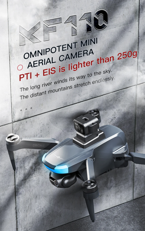 LUXWALLET SkyPulse – 2.4GHZ GPS Quadcopter Drone – Laser Obstacle Avoidance – Return To Home - Multiplunt Vluchtmodus - EIS Stabilisator – 600 Meter Afstand - Zwart - Afbeelding 2