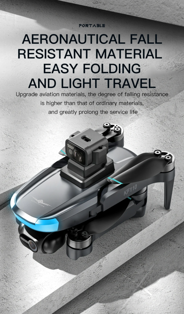 LUXWALLET SkyPulse – 2.4GHZ GPS Quadcopter Drone – Laser Obstacle Avoidance – Return To Home - Multiplunt Vluchtmodus - EIS Stabilisator – 600 Meter Afstand - Zwart - Afbeelding 15