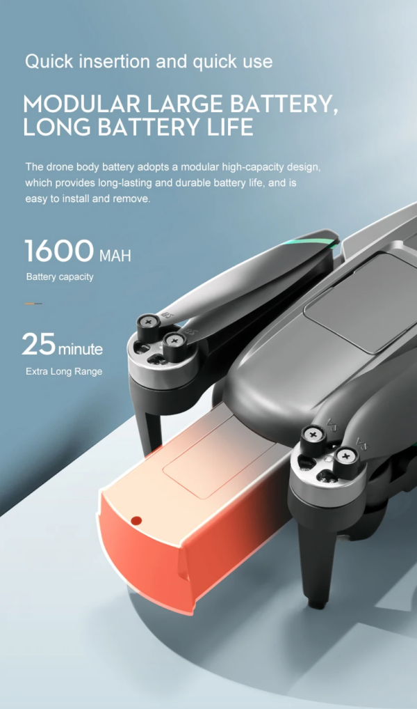 LUXWALLET SkyBlitz – 5G GPS Drone – Laser Obstacle Avoidance – Return To Home – Volg Mij Modus – Gebaren Foto – Multi Vluchtmodus – 50x Zoom - Zwart - Afbeelding 13