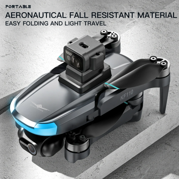 LUXWALLET SkyPulse – 2.4GHZ GPS Quadcopter Drone – Laser Obstacle Avoidance – Return To Home - Multiplunt Vluchtmodus - EIS Stabilisator – 600 Meter Afstand - Zwart - Afbeelding 7