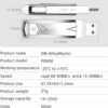 LUXWALLET DataSwift – USB 3.0 Naar USB-C 3.0 Flashdrive - 360° Rotatie – USB Stick – OTG – 256GB - Zilver - Afbeelding 17