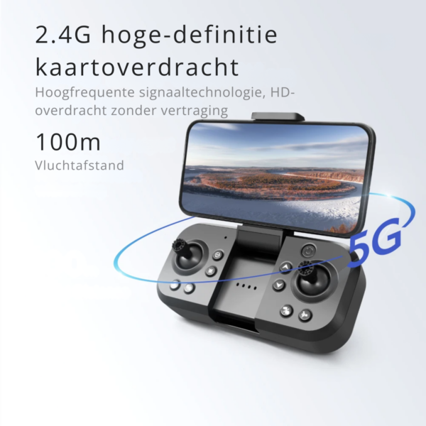 LUXWALLET Libra Spectra2 – 2025 Editie - Drone Met Laser Obstakel Ontwijking – Headless Modus – Routeplanning Via App - 360° Stuntmodus – Volg Mij Modus – Drone Onder A1 - Wit - Afbeelding 12