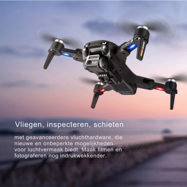 LUXWALLET Libra Spectra2 – 2025 Editie - Drone Met Laser Obstakel Ontwijking – Headless Modus – Routeplanning Via App - 360° Stuntmodus – Volg Mij Modus – Drone Onder A1 - Wit - Afbeelding 19