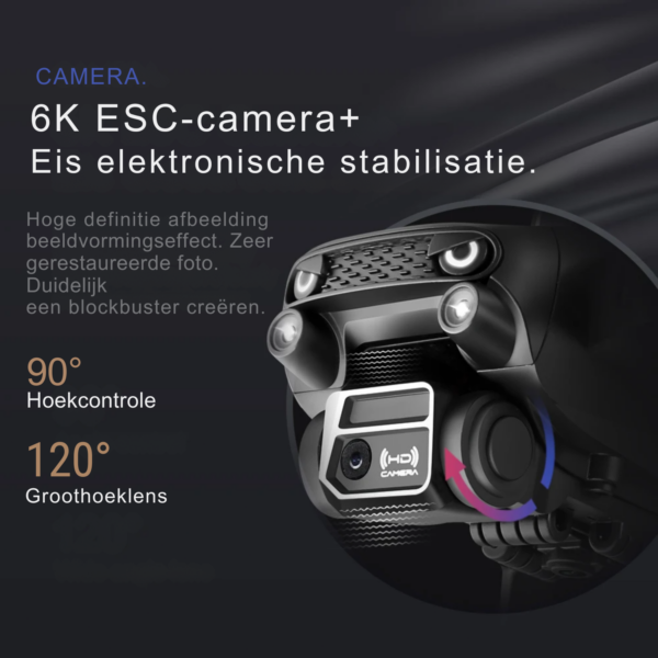 LUXWALLET Libra Spectra2 – 2025 Editie - Drone Met Laser Obstakel Ontwijking – Headless Modus – Routeplanning Via App - 360° Stuntmodus – Volg Mij Modus – Drone Onder A1 - Wit - Afbeelding 8