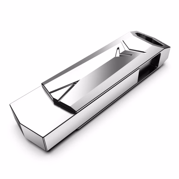 LUXWALLET SwiftStick - USB 3.0 Flashdrive - 360° Draaibare Cover – Sleutelhangerdesign - Ultrasterke Zinklegering - Windows 98/2000/XP/Vista/7/8/10/11 - MacOS 9.x en hoger - Linux Kernel 2.4.x en hoger – 128GB - Afbeelding 2