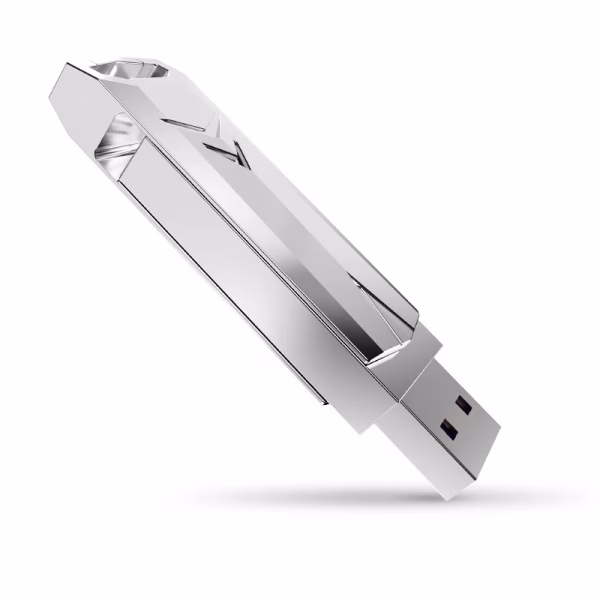 LUXWALLET SwiftStick - USB 3.0 Flashdrive - 360° Draaibare Cover – Sleutelhangerdesign - Ultrasterke Zinklegering - Windows 98/2000/XP/Vista/7/8/10/11 - MacOS 9.x en hoger - Linux Kernel 2.4.x en hoger – 128GB - Afbeelding 5